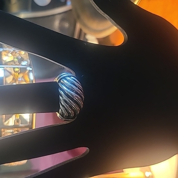 Large silver color stretch ring - Picture 4 of 6